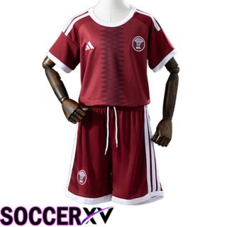 Qatar Kids Home Soccer Jersey 2026/2027