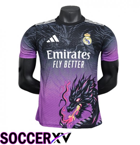 Real Madrid Soccer Jersey Special Edition Black/Purple 2024/2025