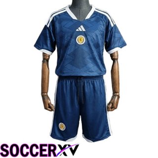 Scotland Kids Home Soccer Jersey Soccer World Cup 2026