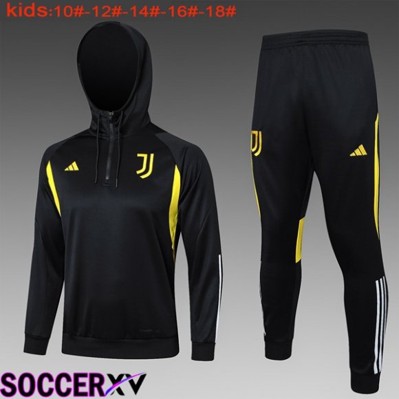 Juventus Training Tracksuit Hoodie Kids Black 2024/2025