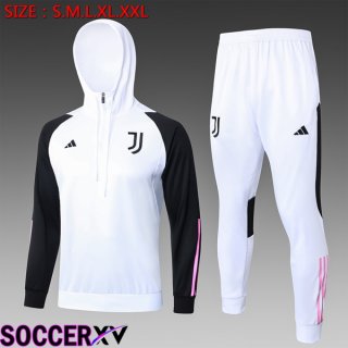 Juventus Training Tracksuit Hoodie Kids White 2024/2025