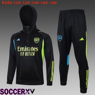 Arsenal Training Tracksuit Hoodie Kids Black 2024/2025