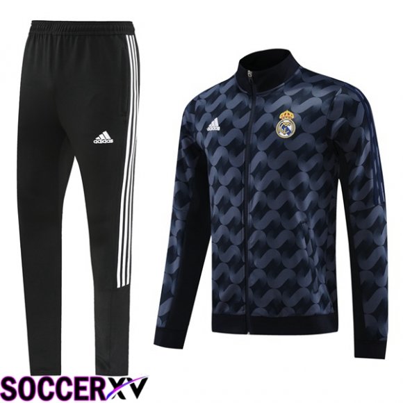 Real Madrid Training Jacket Suit Blue Royal 2024/2025