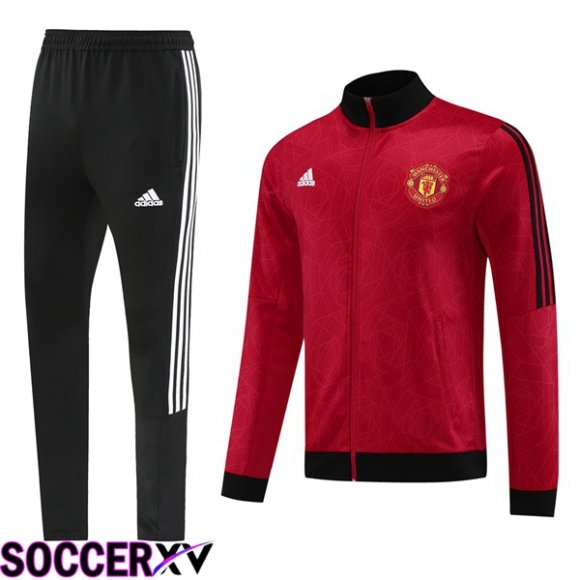 Manchester United Training Jacket Suit Red 2024/2025