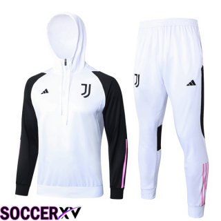 Juventus Training Tracksuit Sweatshirt Hoodie White 2024/2025