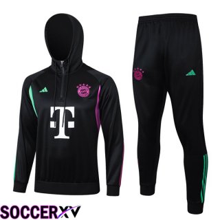 Bayern Munich Training Tracksuit Sweatshirt Hoodie Black 2024/2025