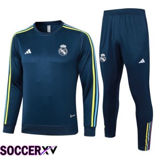 Real Madrid Training Tracksuit Suit Blue Royal 2024/2025