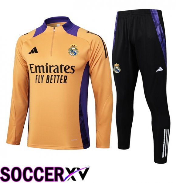 Real Madrid kit Training Tracksuit Orange 2025/2026