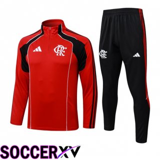 Flamengo Training Jacket Hoodie Training Tracksuit Red 2025/2026