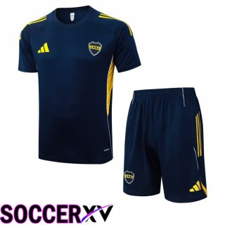 Boca Juniors kit Training T Shirt + Shorts Blue Royal 2025/2026