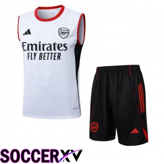 Arsenal Gilet Soccer + Shorts White 2025/2026