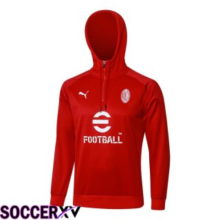 AC Milan Training Sweatshirt Hoodie Red 2024/2025