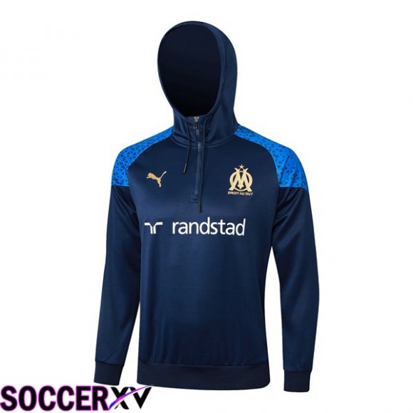 Marseille OM Training Sweatshirt Hoodie Blue Royal 2024/2025