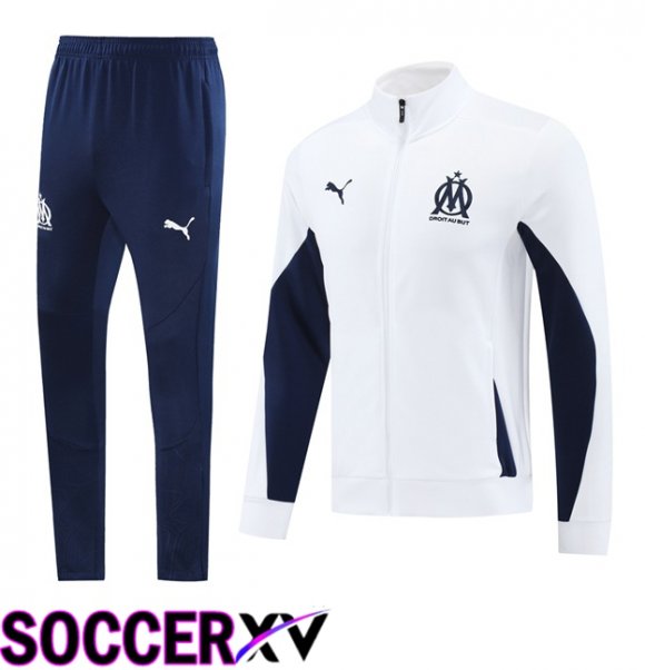 Marseille OM kit Training Jacket Suit White 2025/2026