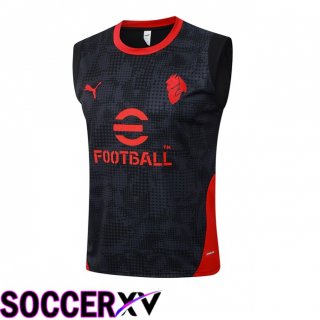 AC Milan Gilet Soccer Black 2025/2026