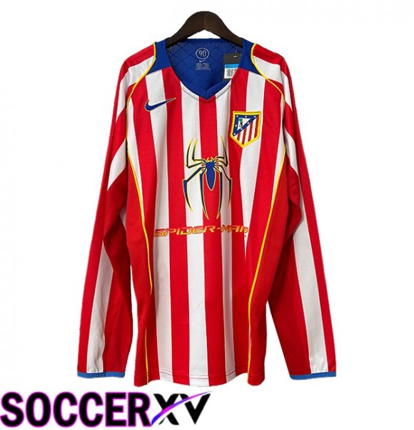 Atletico Madrid Retro Home Soccer Jersey Long sleeve 2004/2005