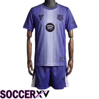 Barcelona Kids Goalkeeper Soccer Jersey Purple 2025/2026