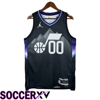 Utah Jazz (MARKKANEN #00) NBA Jersey 2025/26 Black/Grey/Purple