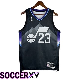 Utah Jazz (MARKKANEN #23) NBA Jersey 2025/26 Black/Grey/Purple