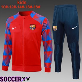 FC Barcelona Training Jacket Suit Kids Red 2024/2025