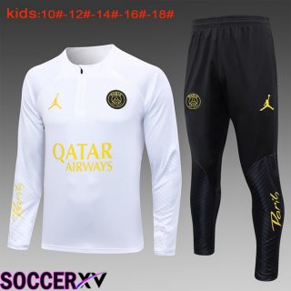 Paris PSG Training Tracksuit Suit Kids White 2024/2025