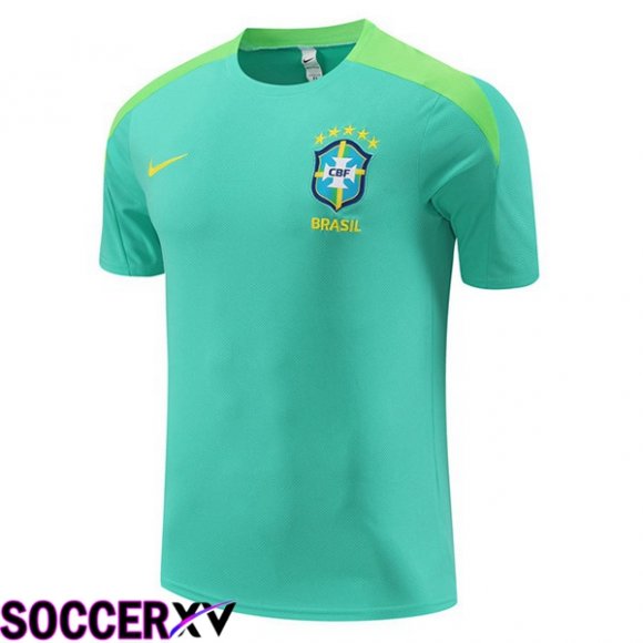 Brazil Training T Shirt Green 2024/2025