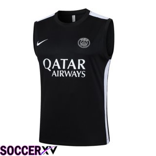 Paris PSG Soccer Vest + Shorts Black 2024/2025