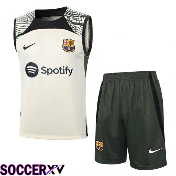 FC Barcelona Soccer Vest + Shorts Yellow 2024/2025