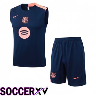 FC Barcelona Gilet Soccer + Shorts Blue Royal 2025/2026