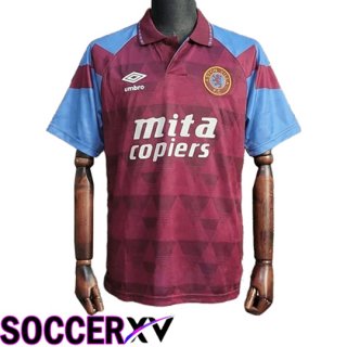 Aston Villa Retro Soccer Jersey Home Soccer Jersey 1998