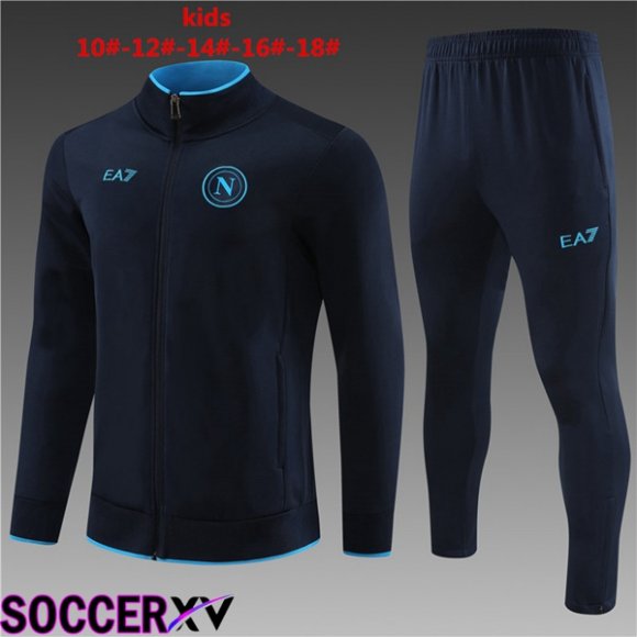 SSC Naples Training Jacket Suit Kids Blue Royal 2024/2025