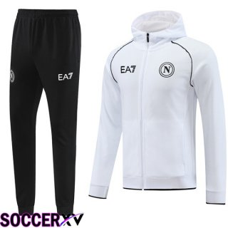 SSC Naples Training Tracksuit Windbreaker White 2024/2025