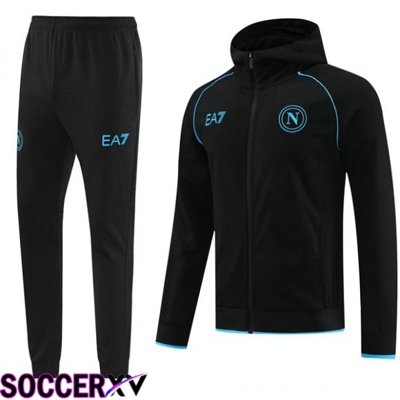 SSC Naples Training Tracksuit Windbreaker Black 2024/2025