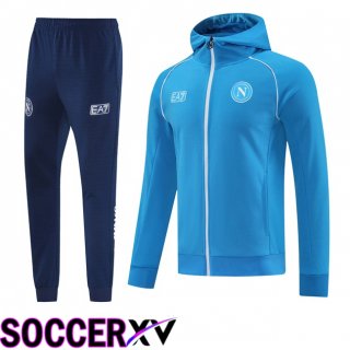 SSC Napoli Training Tracksuit - Training Sweatshirt Hoodie Blue 2025/2026