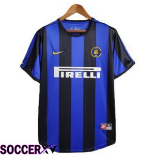 Inter Milan Retro Soccer Jersey Home Blue 1999-2000