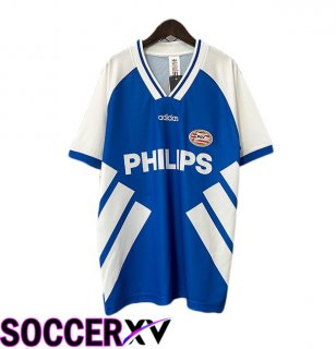 PSV Eindhoven Retro Away Soccer Jersey White Blue 1994