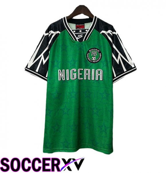 Nigeria Retro Home Soccer Jersey Green 1994-1995