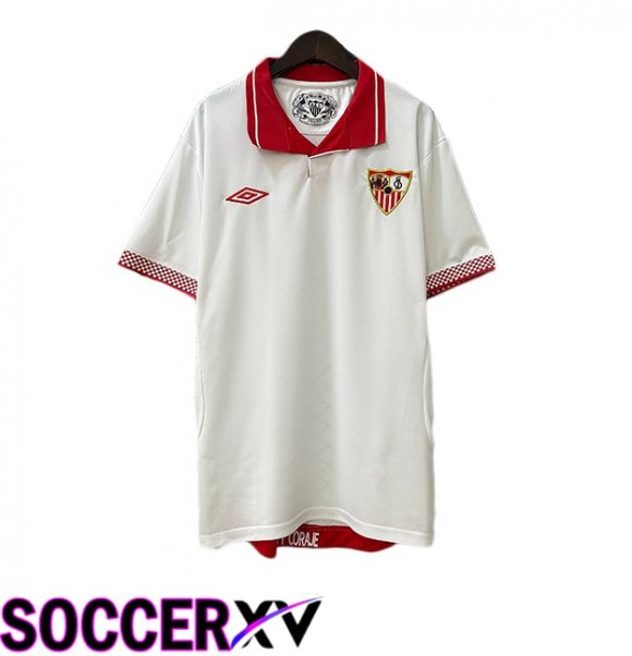 Sevilla FC Retro Home Soccer Jersey White 2012-2013