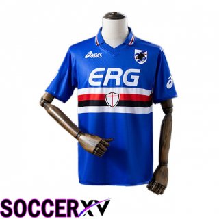 UC Sampdoria Retro Home Soccer Jersey Blue 2003-2004