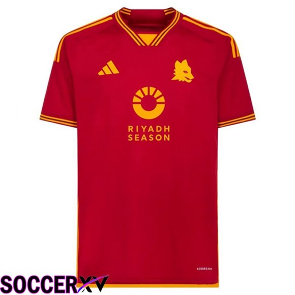 AS Roma Sponsor Soccer Jersey Home 2023/2024