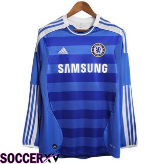 FC Chelsea Retro Soccer Jersey Long sleeve Home 2011/2012