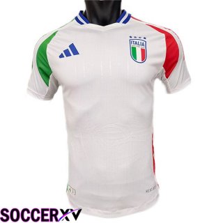 Italy Soccer Jersey Away White Version Fuite UEFA Euro 2024