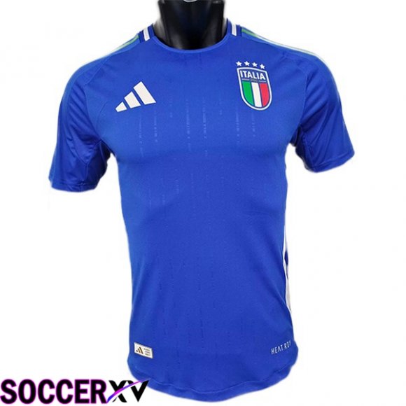 Italy Soccer Jersey Home Blue Version Fuite UEFA Euro 2024