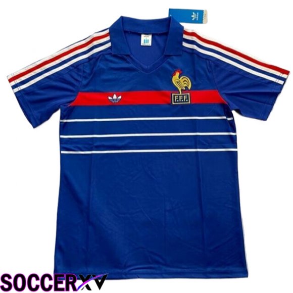 France Retro Soccer Jersey Home 1984/1986