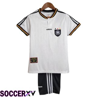 Germany Retro Kids Soccer Jersey Home 1996