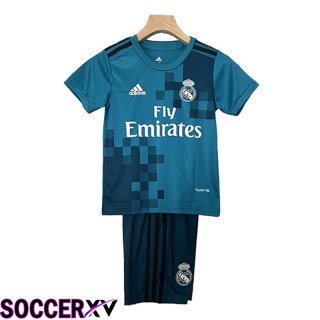 Real Madrid Retro Kids Soccer Jersey Third 2017/2018