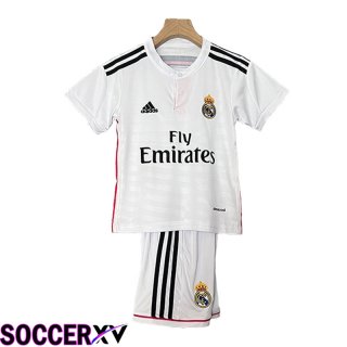 Real Madrid Retro Kids Soccer Jersey Home 2014/2015