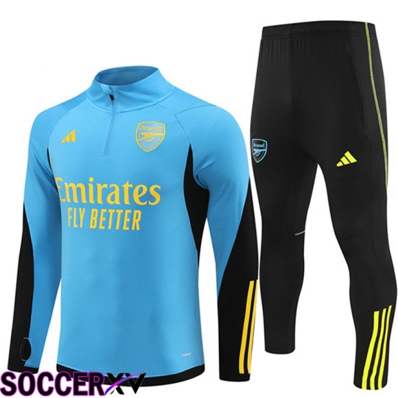 Arsenal Training Tracksuit Suit Blue/Black/Green 2024/2025