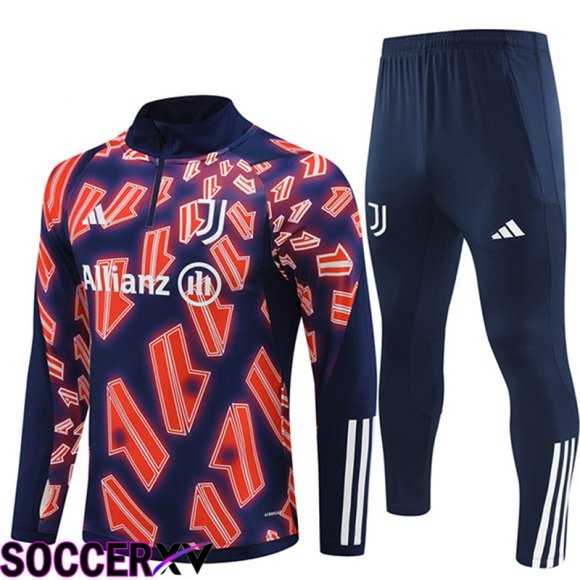 Juventus Training Tracksuit Suit Red/Blue 2024/2025