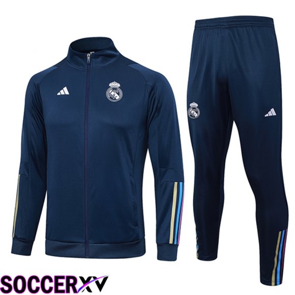 Real Madrid Training Jacket Suit Ocean Blue 2023/2024